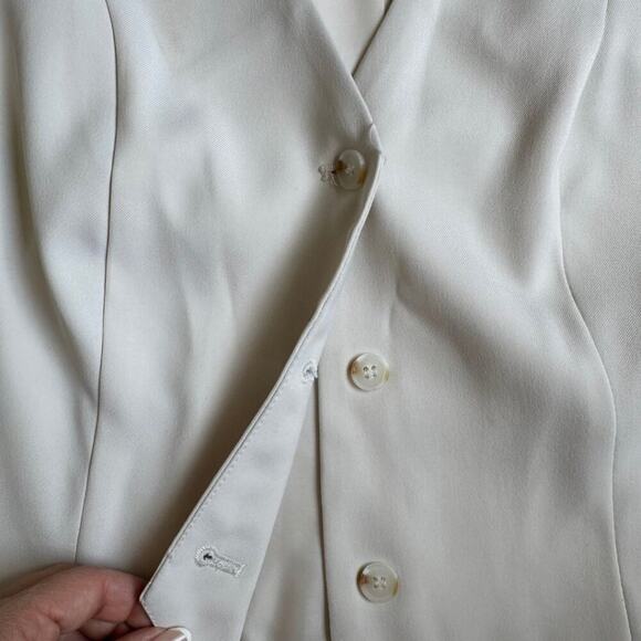 Avec Les Filles Vest Suit Cream M - Picture 4 of 6
